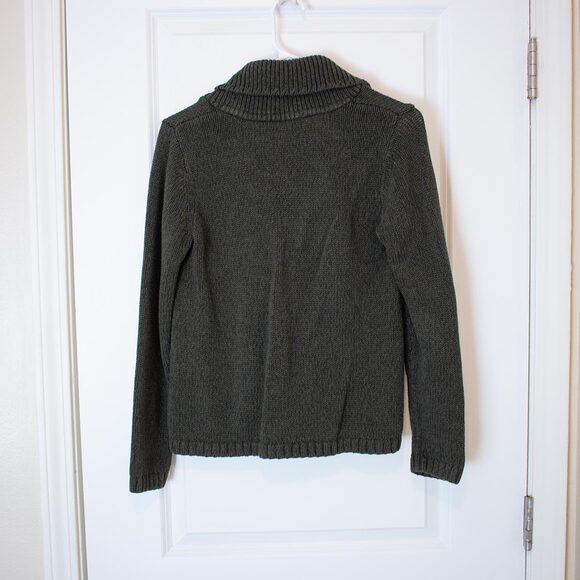 Lagenlook Knit Cardigan Grommet Detail Cottagecore Sweater | Soft Autumn - Picture 7 of 9